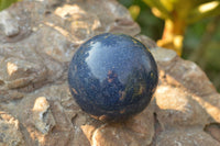 Polished Solid Blue Stunning Lazulite Spheres  x 4 From Ambatfinhandrana, Madagascar - TopRock