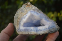 Natural Blue Lace Agate Geode Specimens  x 4 From Nsanje, Malawi