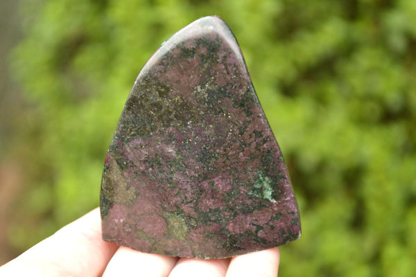 Polished Fluorescent Ruby Corundum In Chrome Verdite Free Forms x 4 From Zimbabwe - TopRock