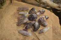 Natural Mini Amethyst Crystals  x 12 From Chiredzi, Zimbabwe