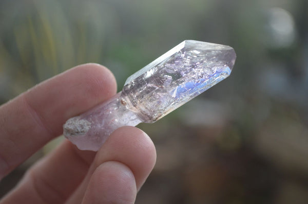 Natural Single Window Amethyst Crystals  x 12 From Chiredzi, Zimbabwe