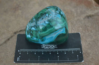 Polished Malacholla (Malachite & Chrysocolla) Free Forms  x 6 From Kulukuluku, Congo - Toprock Gemstones and Minerals 