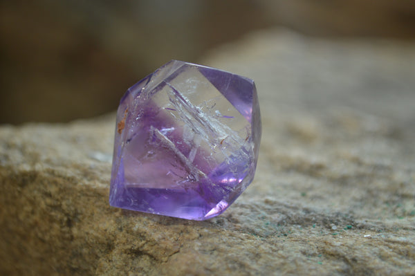 Polished Small Window Amethyst Points x 35 From Madagascar