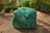 Polished Malachite Free Forms With Stunning Flower & Banding Patterns x 3 From Congo - TopRock