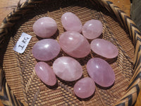 Polished Highly Selected Rose Quartz Palm Stones / Gallets - sold per kg - From Antsirabe, Madagascar - TopRock