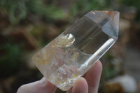 Polished Golden Limonite Veiled Clear Quartz Points  x 4 From Madagascar - TopRock