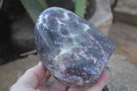 Polished Lepidolite Standing Free Forms  x 2 From Zimbabwe