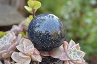 Polished Solid Blue Stunning Lazulite Spheres  x 4 From Ambatfinhandrana, Madagascar - TopRock