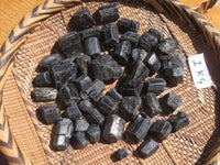 Natural Alluvial Schorl / Black Tourmaline Crystals - sold per kg - From Zimbabwe - TopRock