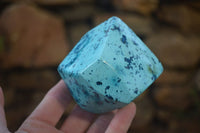 Polished Blue Shattuckite Free Forms  x 2 From Namibia