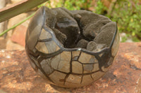 Polished Huge Septerye Sauvage "Dragons Egg" Sphere With Custom Metal Stand  x 1 From Mahajanga, Madagascar - TopRock