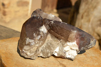 Natural Extra Large Self Healed Smokey Quartz Crystal Cluster  x 1 From Mt. Mulanje, Malawi - TopRock