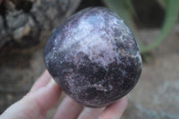 Polished Lepidolite Standing Free Forms  x 2 From Zimbabwe