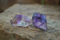 Polished Small Window Amethyst Points x 35 From Madagascar