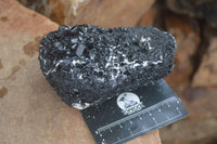 Natural Schorl Black Tourmaline & Smokey Quartz Specimens x 2 From Erongo Mountains, Namibia - TopRock