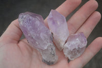 Natural Amethyst Crystal Specimens x 12 From Zambia - TopRock