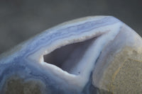 Polished Blue Lace Agate Standing Free Form  x 1 From Nsanje, Malawi - Toprock Gemstones and Minerals 