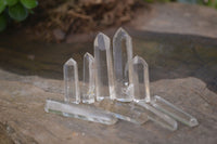 Polished A Grade Clear Quartz Crystal Points - Sold per (0.90g - 14 per pack) - From Madagascar - Toprock Gemstones and Minerals 