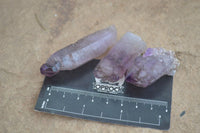 Natural Single Window Amethyst Crystals  x 12 From Chiredzi, Zimbabwe