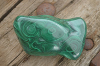 Polished Malachite Free Forms With Stunning Flower & Banding Patterns x 6 From Congo - TopRock