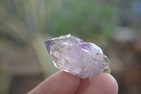 Natural Single Window Amethyst Crystals  x 12 From Chiredzi, Zimbabwe