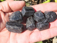 Natural Alluvial Schorl / Black Tourmaline Crystals - sold per kg - From Zimbabwe - TopRock