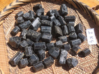 Natural Alluvial Schorl / Black Tourmaline Crystals - sold per kg - From Zimbabwe - TopRock