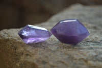 Polished Small Window Amethyst Points x 35 From Madagascar