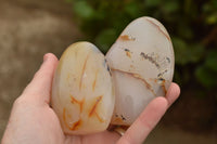 Polished Semi Translucent Dendritic Agate Standing Free Forms  x 4 From Moralambo, Madagascar - TopRock