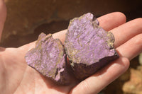 Natural Selected Rough Purpurite Specimens  x 12 From Uis, Namibia - TopRock