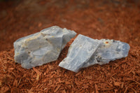 Natural New Sky Blue Calcite Specimens  x 15 From Spitzkop, Namibia