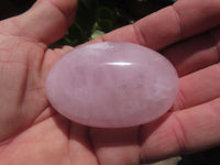 Polished Highly Selected Rose Quartz Palm Stones / Gallets - sold per kg - From Antsirabe, Madagascar - TopRock