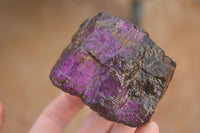 Natural Metallic Purpurite Cobbed Specimens x 18 From Erongo, Namibia