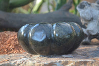 Polished Serpentine Pumpkin Carving x 1 From Zimbabwe