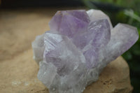 Natural Jacaranda Amethyst Clusters  x 3 From Mumbwa, Zambia - Toprock Gemstones and Minerals 