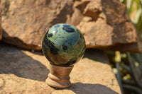 Polished Stromatolite / Kambamba Jasper Spheres  x 4 From Katsepy, Madagascar - TopRock