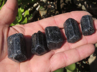 Natural Alluvial Schorl / Black Tourmaline Crystals - sold per kg - From Zimbabwe - TopRock