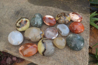 Polished Lovely Mixed Selection Of Palm Stones  x 20 From Madagascar - Toprock Gemstones and Minerals 