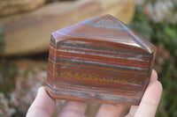 Polished Banded Iron Stone Points  x 3 From Prieska, Northern Cape