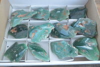 Polished  One Side Polished Emerald Mtorolite Plates  x 12 From Zimbabwe