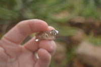 Polished Packaged Hand Crafted Resin Pendant with Smokey Quartz Chips - sold per piece - From Bulwer, South Africa - TopRock