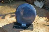 Polished Blue Lazulite Standing Free Forms  x 2 From Madagascar - TopRock