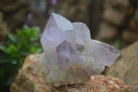 Natural Jacaranda Amethyst Clusters  x 3 From Mumbwa, Zambia - Toprock Gemstones and Minerals 