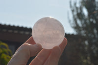 Polished Rare Blue Rose Quartz Spheres With Asterisms  x 4 From Madagascar - TopRock