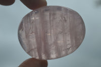 Polished Gemmy Pink Rose Quartz Palm Stones  x 20 From Madagascar - Toprock Gemstones and Minerals 