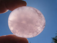 Polished Highly Selected Rose Quartz Palm Stones / Gallets - sold per kg - From Antsirabe, Madagascar - TopRock