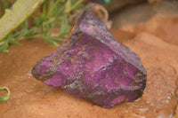 Natural Metallic Purpurite Cobbed Specimens x 18 From Erongo, Namibia