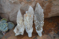 Natural Drusi Quartz Coated Calcite Crystals  x 12 From Alberts Mountain, Lesotho - Toprock Gemstones and Minerals 