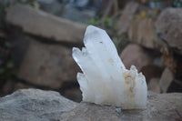 Natural Clear Quartz Crystal Clusters  x 6 From Madagascar