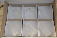 Polished Clear Quartz Crystal Points  x 6 From Madagascar